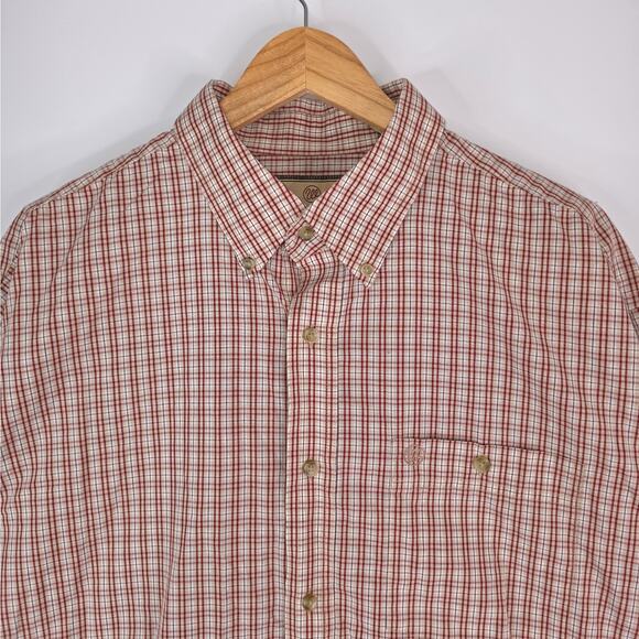 Wrangler Western Shirt XL Classics Rust Copper Plaid Long Sleeve Button Down - Picture 4 of 12
